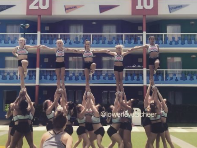 Saw @ace_invictus practice today and I love this pyramid 😍