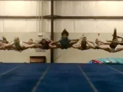 Imagine having a team full of center jumpers 💆 @tribecheer