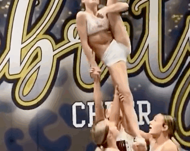 You know it's a great stunt when it's @celebritycheerpa Vogue 💅