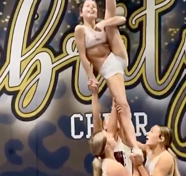 You know it's a great stunt when it's @celebritycheerpa Vogue 💅